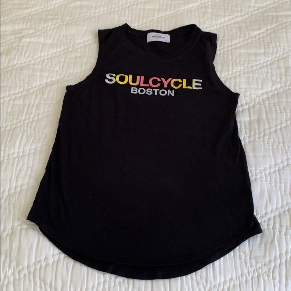 Black Boston SoulCycle M tank top. Pristine.